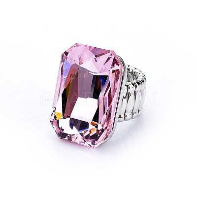 Alloy with Glass Finger Rings FS-WGA328D-03-1
