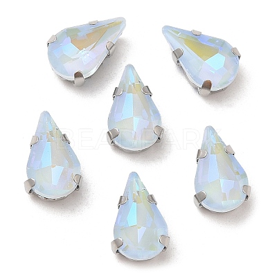 Mocha Fluorescent(MI) Teardrop Sew on Rhinestone GGLA-M006-01A-P04-1