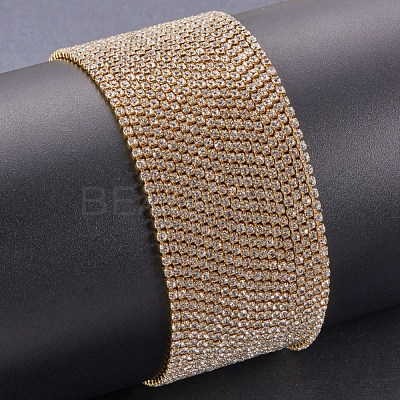 Brass Rhinestone Strass Chains CHC-T001-SS6-01C-1