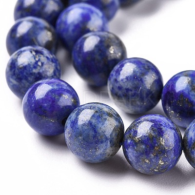 Natural Lapis Lazuli Beads Strands G-E483-17-10mm-1