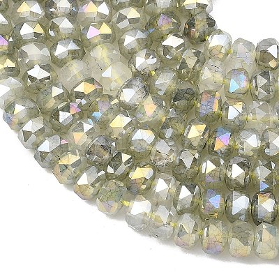 Imitation Jade Glass Beads Strands EGLA-F167-03A-08-1
