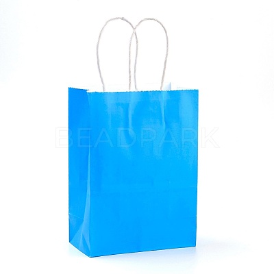 Pure Color Kraft Paper Bags LS-AJEW-G020-D-01-1
