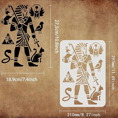 Plastic Reusable Drawing Painting Stencils Templates DIY-WH0202-299-1
