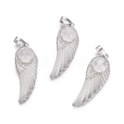 Natural Quartz Crystal Pendants G-L512-P06-1