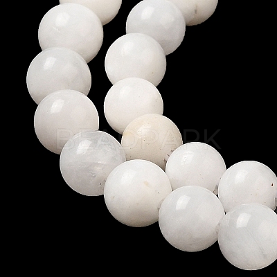 Nature Rainbow Moonstone Round Bead Strands G-M263-A-02AB-1