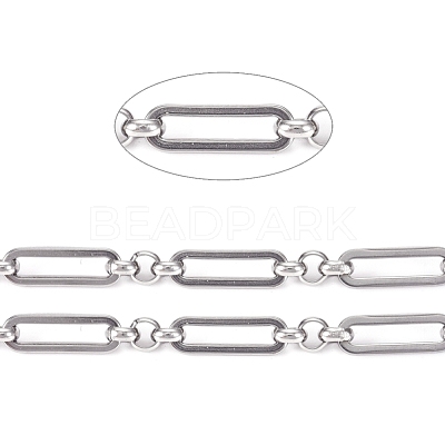 Tarnish Resistant 304 Stainless Steel Figaro Chains CHS-L022-04P-1