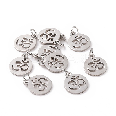 Non-Tarnish 304 Stainless Steel Charms STAS-Q201-T446S-1