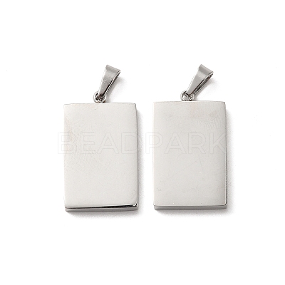 Non-Tarnish 304 Stainless Steel Pendants STAS-R120-03P-1