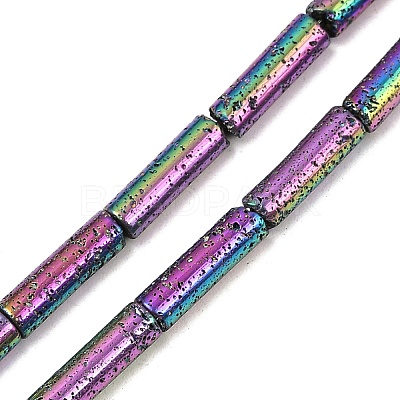 Electroplated Natural Lava Rock Beads Strands G-K388-03B-09-1