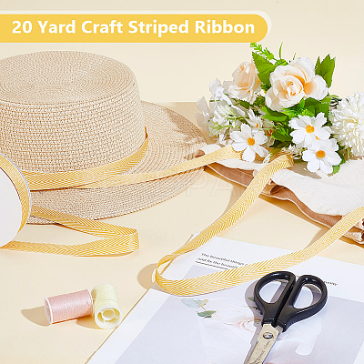 Polyester-cotton Ribbon OCOR-WH0048-04A-1