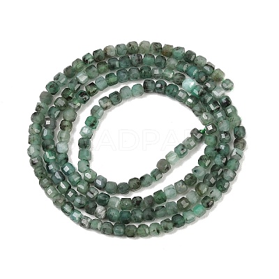 Natural Emerald Beads Strands G-B175-C04-2x2mm-1