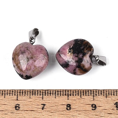 Natural Rhodonite Pendants G-T143-49F-1