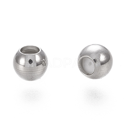 202 Stainless Steel Beads X-STAS-K204-02E-P-1