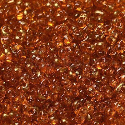Spray Painted Glass Seed Beads SEED-F005-05A-03-1