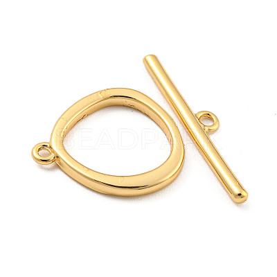 Brass Toggle Clasps KK-A223-04G-1