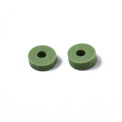 Handmade Polymer Clay Beads CLAY-R067-4.0mm-B43-1