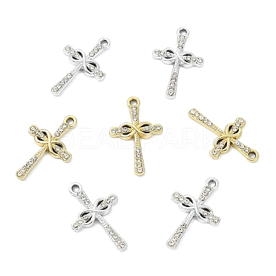 10Pcs Alloy Rhinestone Pendants FIND-YW0007-83-1