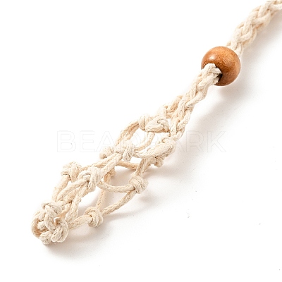 Braided Wax Rope Cord Macrame Pouch Necklace Making NJEW-J007-01-1