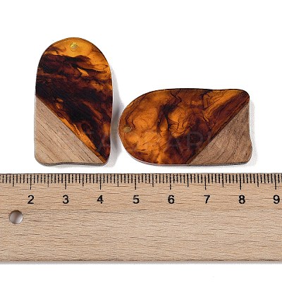 Resin & Wood Pendants WOOD-F015-13B-1