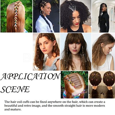 Iron Dreadlocks Beads Hair Decoration IFIN-S696-18G-1