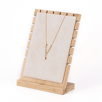 Bamboo Necklace Display Stand NDIS-E022-03-1
