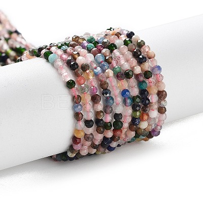 Natural Mixed Gemstone Beads Strands G-F619-21-2mm-1