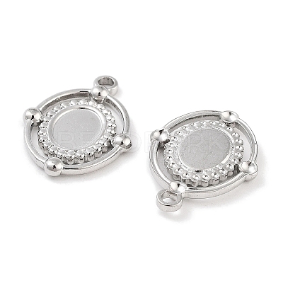 Non-Tarnish 304 Stainless Steel Pendant Cabochon Settings STAS-P364-07P-1