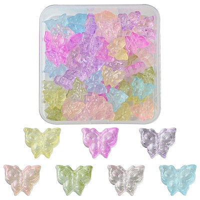 50Pcs Transparent Glass Bead GLAA-FS0001-75-1
