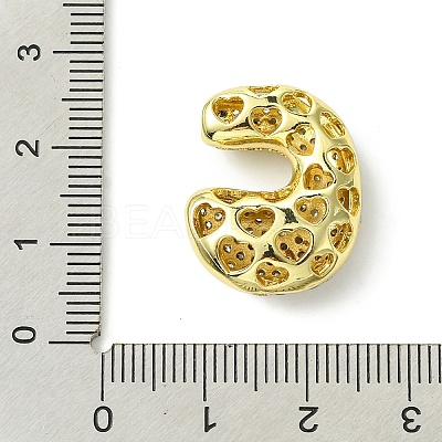 Rack Plating Brass Cubic Zirconia Pendants KK-S378-02G-C-1