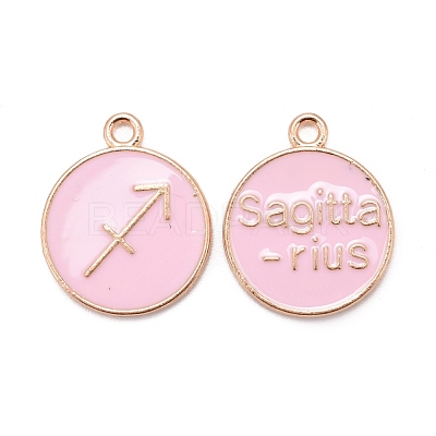 Alloy Enamel Pendants ENAM-S124-01A-09F-1