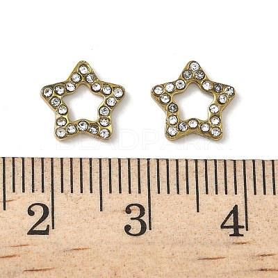 304 Stainless Steel Rhinestone Cabochons STAS-A057-04G-E02-1