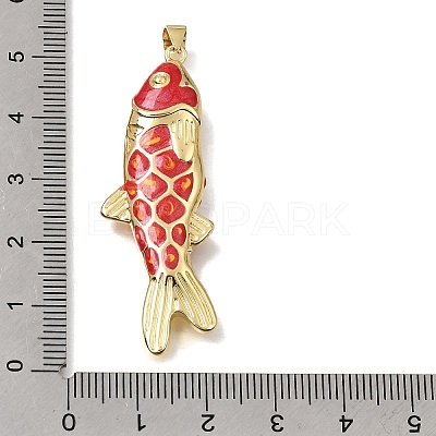 Brass Enamel Pendants KK-CBAEEA8-09A-G-1