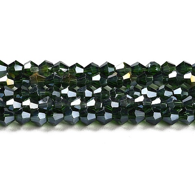 Transparent Electroplate Glass Beads Strands EGLA-A039-T3mm-B25-1