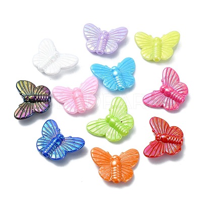 Opaque Acrylic Beads OACR-E033-03-1
