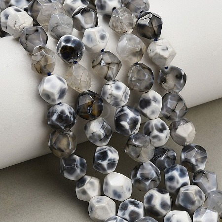 Natural Agate(Dyed & Heated) Beads Strands G-K425-B04-01-1