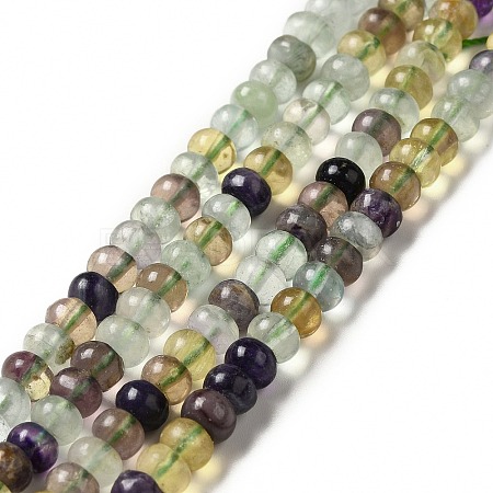 Natural Colorful Fluorite Beads Strands G-D481-19A-1