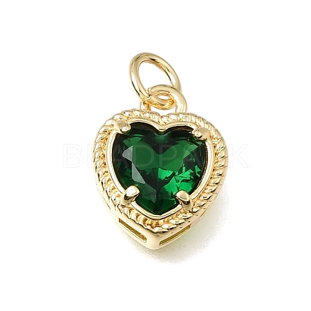 Brass Glass Pendants KK-E802-16G-B-1