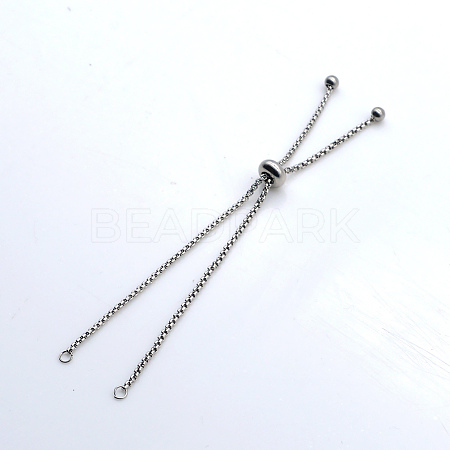 Adjustable 201 Stainless Steel Slider Bracelets Making STAS-S105-JN646-1-1