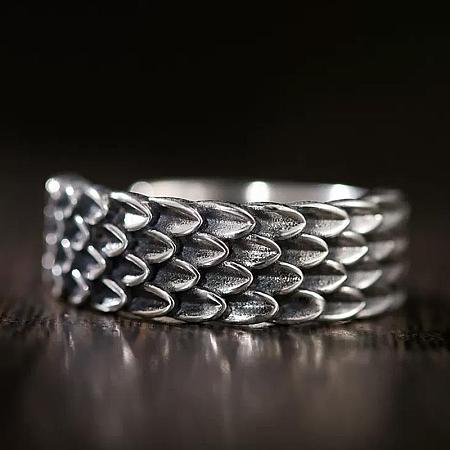 Alloy Squama Adjustable Finger Rings for Men FS-WGC01FD-01-1