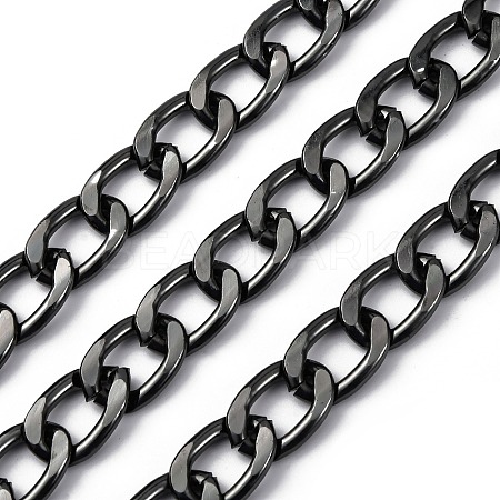 Oxidation Aluminum Cuban Link Chains CHA-S002-02B-1