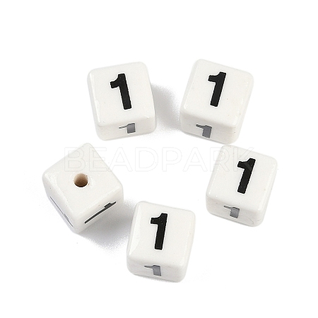 Glazed Porcelain Beads PORC-R003-07-01-1