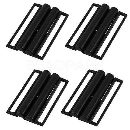 CHGCRAFT 4Pcs Rectangle Alloy Belt Buckles FIND-CA0008-34EB-1