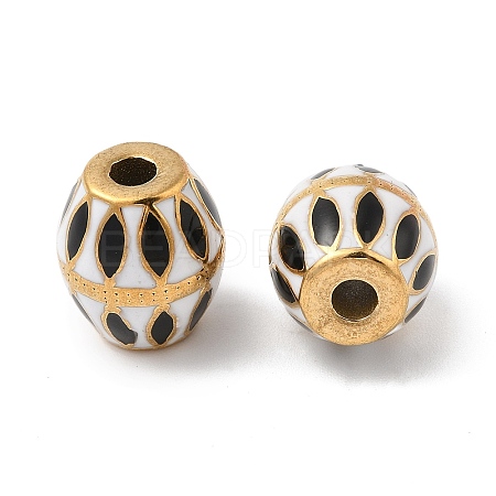 304 Stainless Steel Enamel Beads STAS-P380-81G-02-1