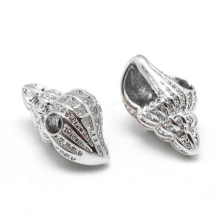 Brass Micro Pave Grade AAA Cubic Zirconia KK-P055-10P-NR-1