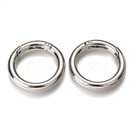 Zinc Alloy Spring Gate Rings X-PALLOY-C100-01P-02-1