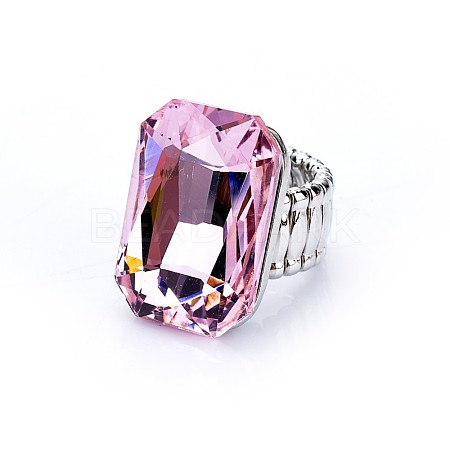 Alloy with Glass Finger Rings FS-WGA328D-03-1