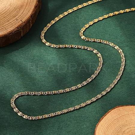 304 Stainless Steel Lumachina Chain Necklaces NJEW-F248-17A-G-1
