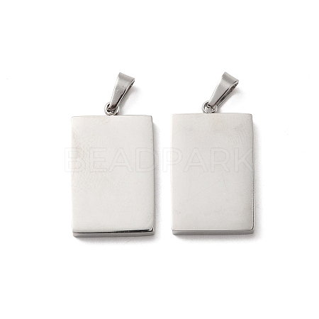Non-Tarnish 304 Stainless Steel Pendants STAS-R120-03P-1
