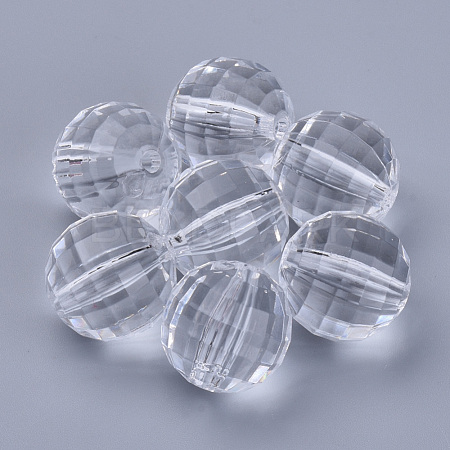Transparent Acrylic Beads TACR-Q254-8mm-V01-1