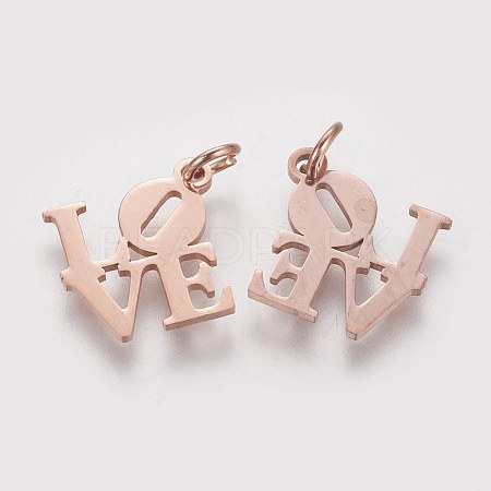 304 Stainless Steel Pendants STAS-Q201-T460R-1